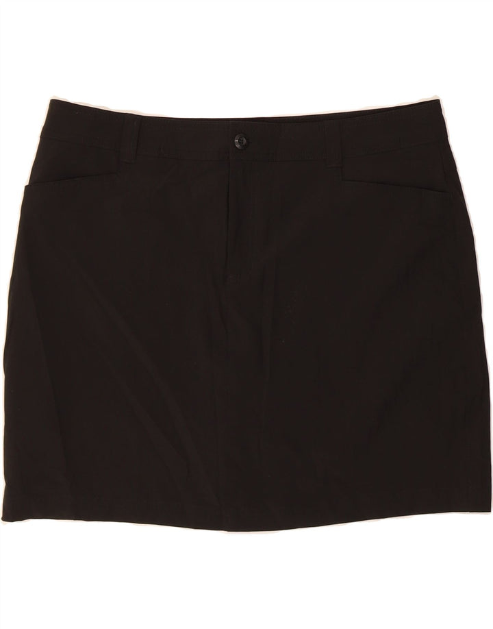 EDDIE BAUER Womens Mini Straight Skirt US 16 2XL W38 Black Polyester Vintage Eddie Bauer and Second-Hand Eddie Bauer from Messina Hembry 