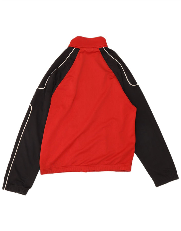 Nike Herren-Trainingsanzugoberteil, UK-Größe 35/37, klein, rotes Farbblock-Polyester