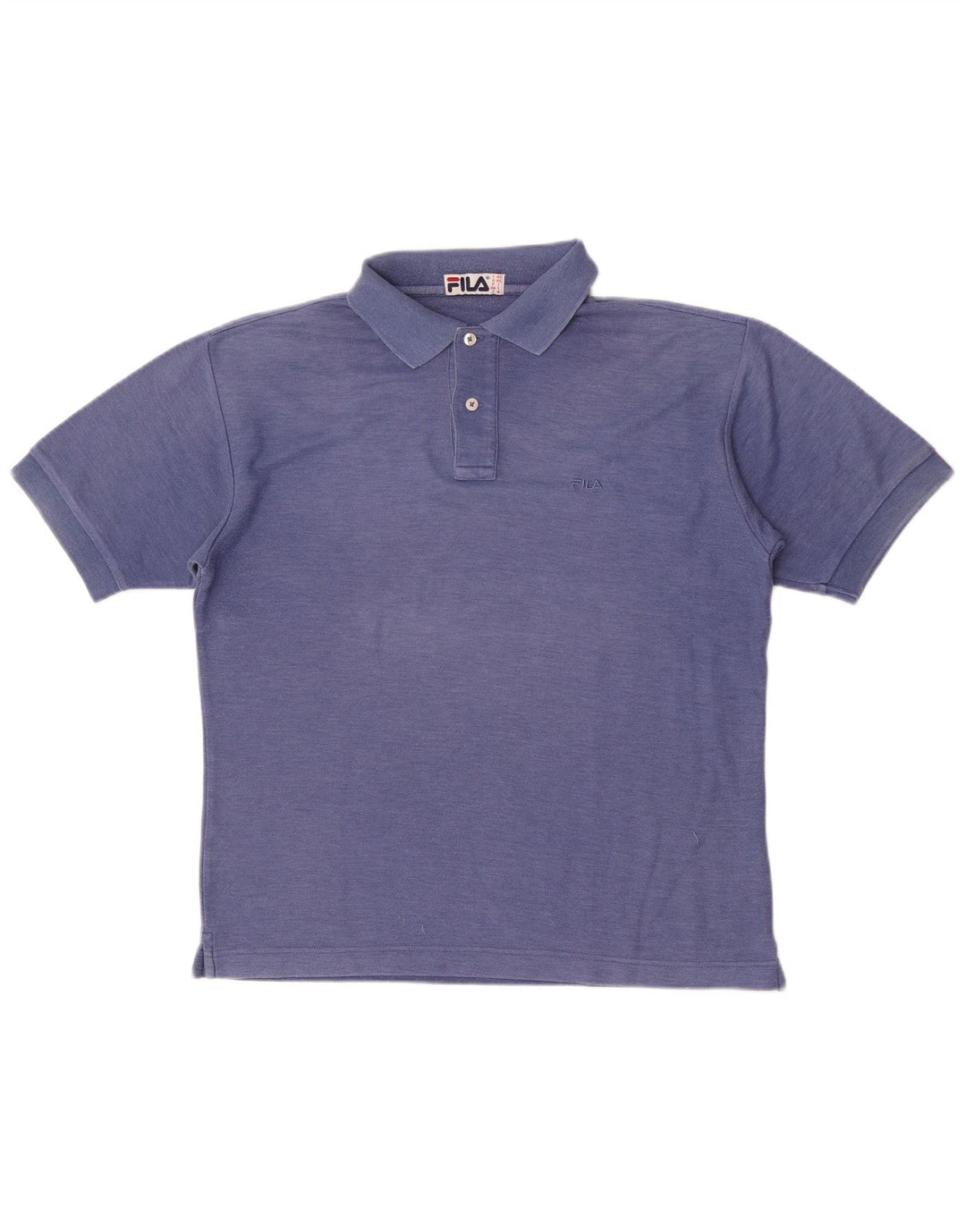 Fila Herren-Poloshirt, kleine blaue Baumwolle