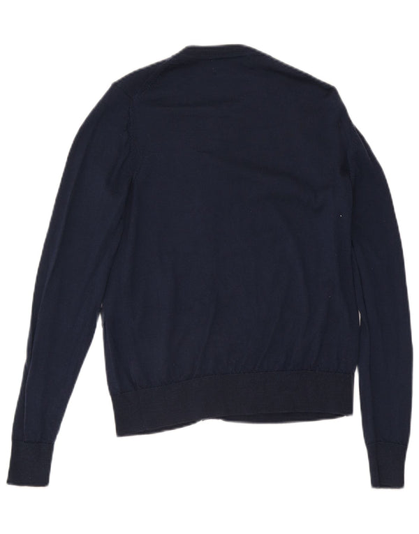 Marks & Spencer Damen-Cardigan-Pullover UK 8 Small Marineblaue Merinowolle