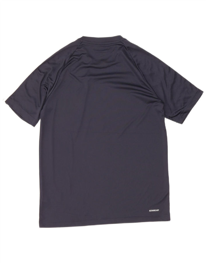 Adidas Herren T-Shirt Top Small Marineblau Polyester