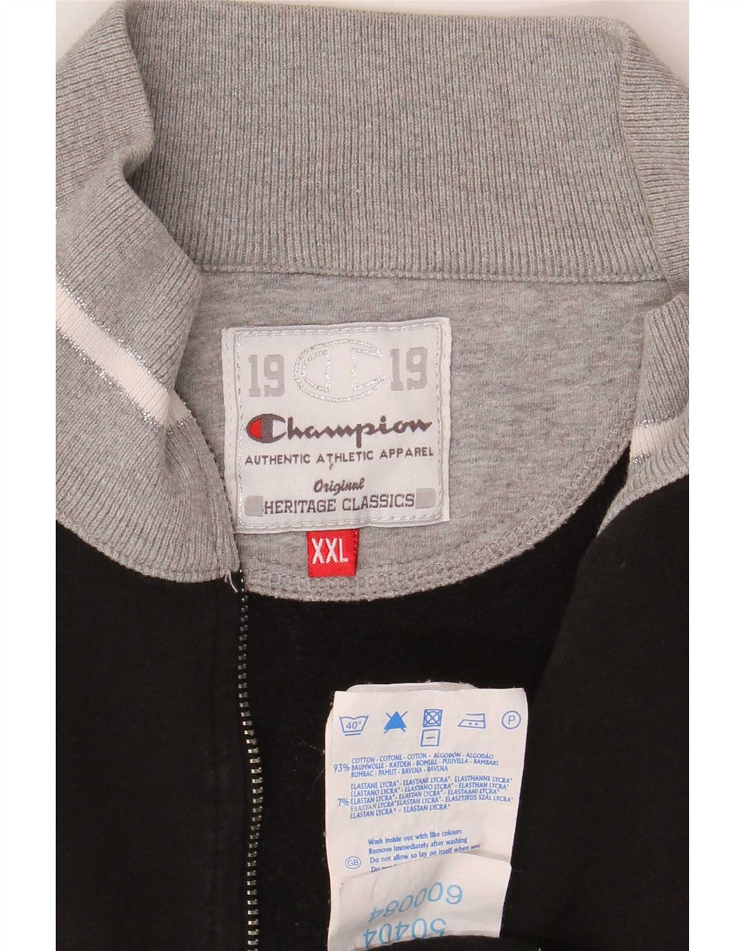 Champion Womens Heritage Classics Trainingsanzug Top Jacke UK 20 2XL Schwarz