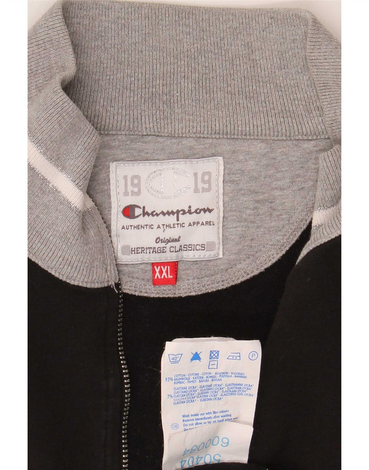 Champion Womens Heritage Classics Trainingsanzug Top Jacke UK 20 2XL Schwarz