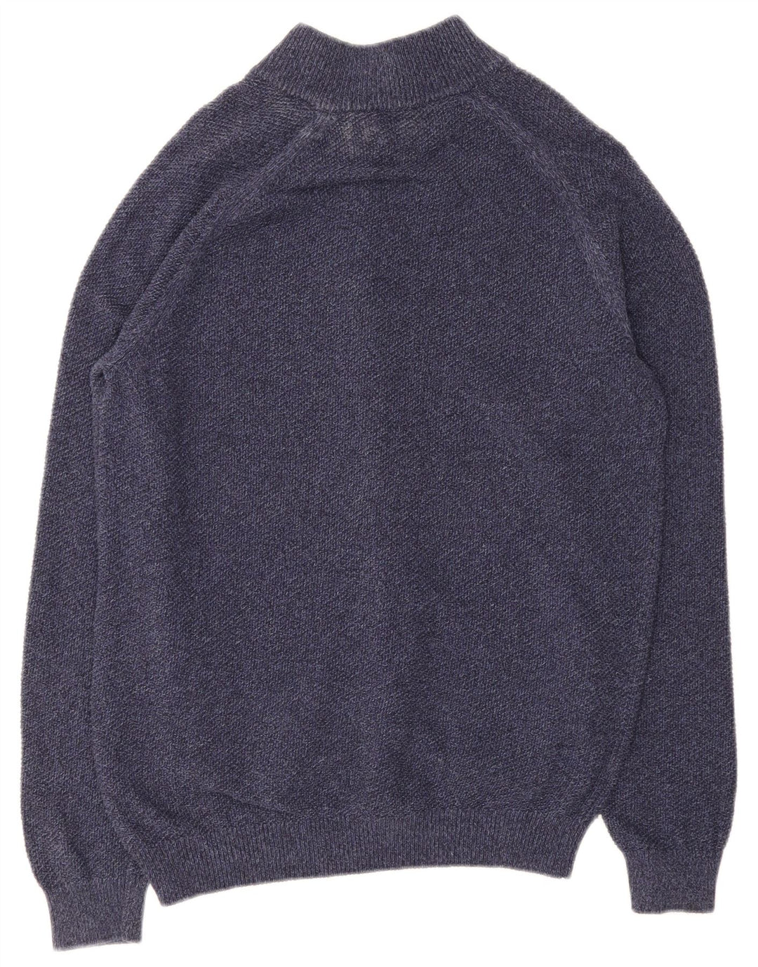 Massimo Dutti Herren-Strickjacke, groß, marineblaue Baumwolle