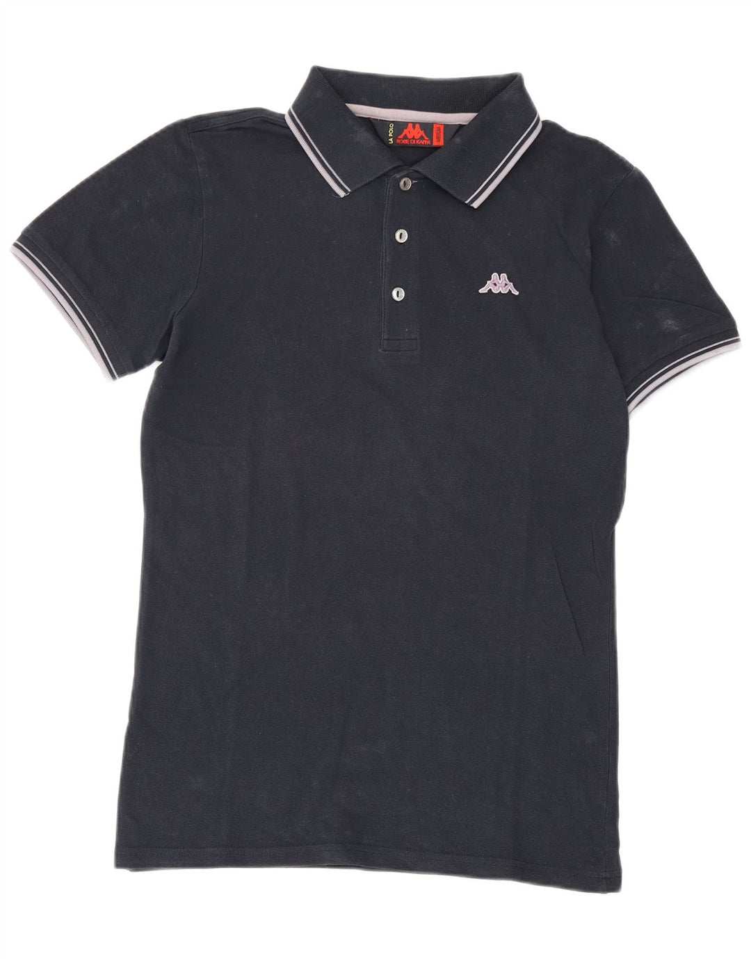 Kappa Herren-Poloshirt, mittelmarineblaue Baumwolle