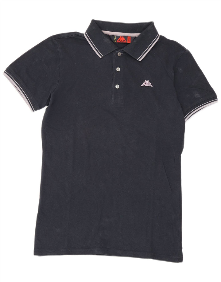 Kappa Herren-Poloshirt, mittelmarineblaue Baumwolle