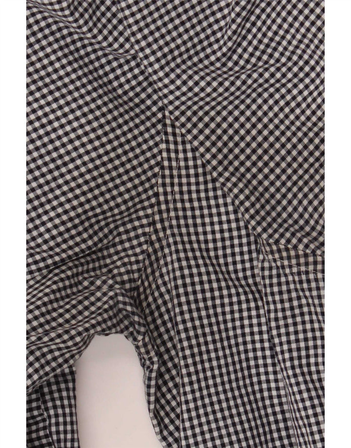 Tommy Hilfiger Herrenhemd 2XL schwarz kariert Baumwolle