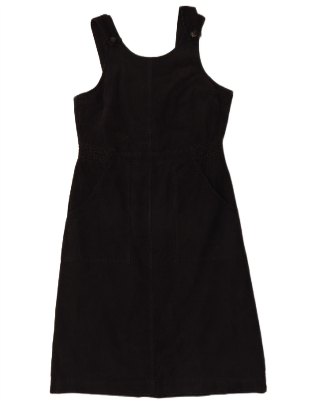 Seasalt Cornwall Damen Pinafore-Kleid UK 12 Mittelschwarze Baumwolle