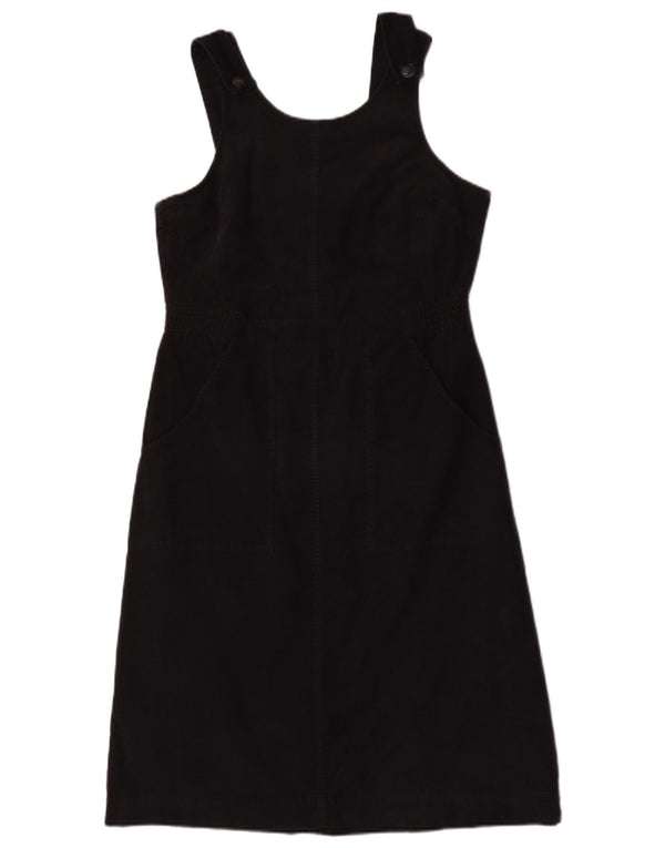 Seasalt Cornwall Damen Pinafore-Kleid UK 12 Mittelschwarze Baumwolle