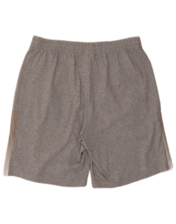 Adidas Herren-Sportshorts, große graue Colourblock-Baumwolle
