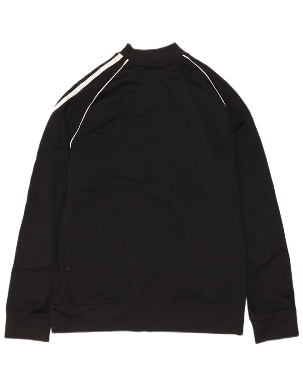 Adidas Jungen Trainingsanzug Top Jacke 12-13 Jahre Schwarzes Polyester