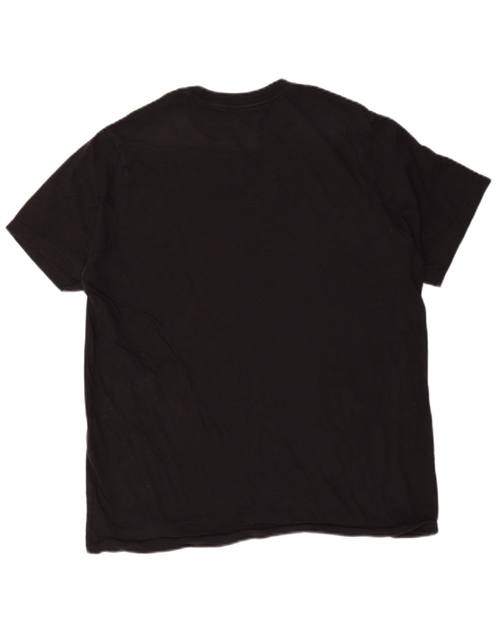 Nike Herren T-Shirt Top Large Schwarz Baumwolle