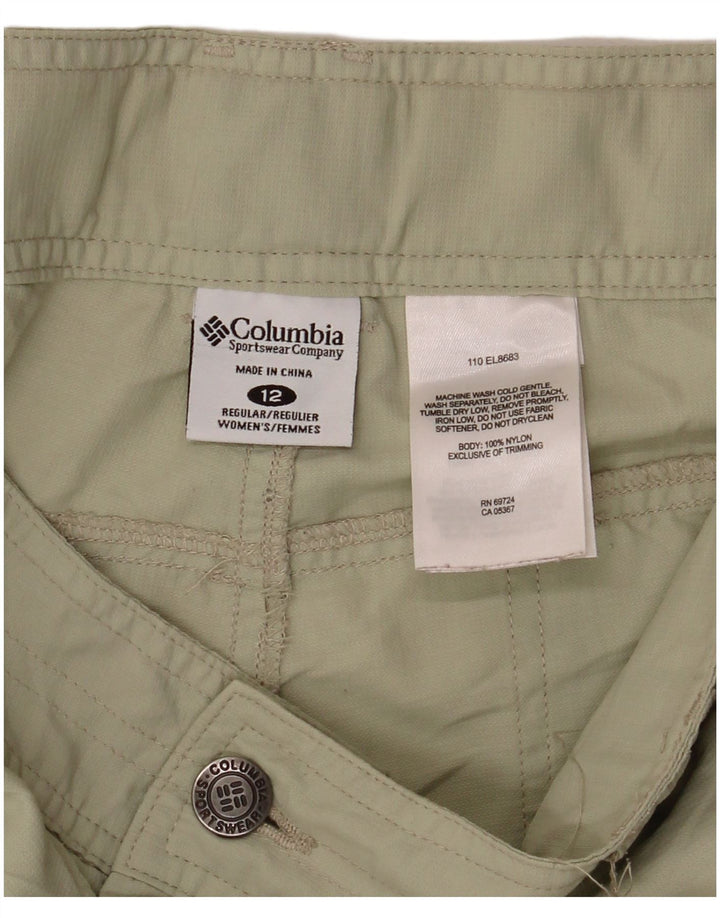 Columbia Damen-Cargohose „Regulär“, US 12, Größe L, W36, L32, Khaki, Nylon