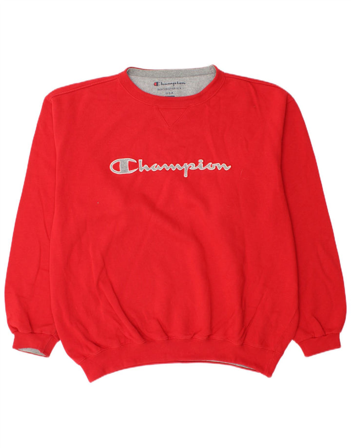 CHAMPION Herren-Sweatshirt mit Grafik, XL, Rot