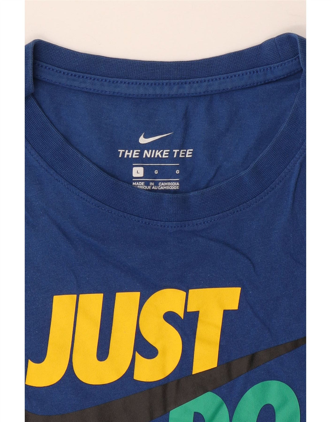NIKE Herren-T-Shirt mit Grafik, Größe L, Blau