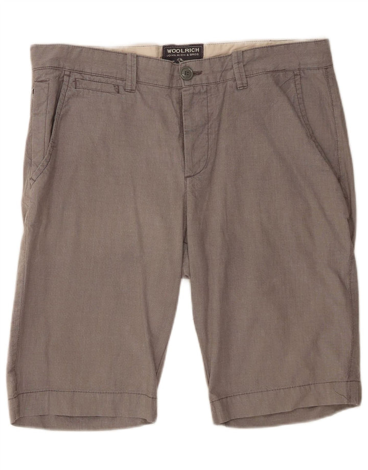 Woolrich Herren-Chinoshorts W36, große graue Baumwolle