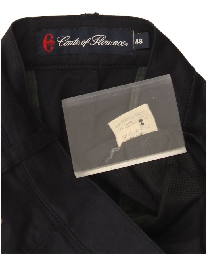 CONTE OF FLORENCE Herren-Anzughose IT 48 Mittel W32 L33 Marineblau