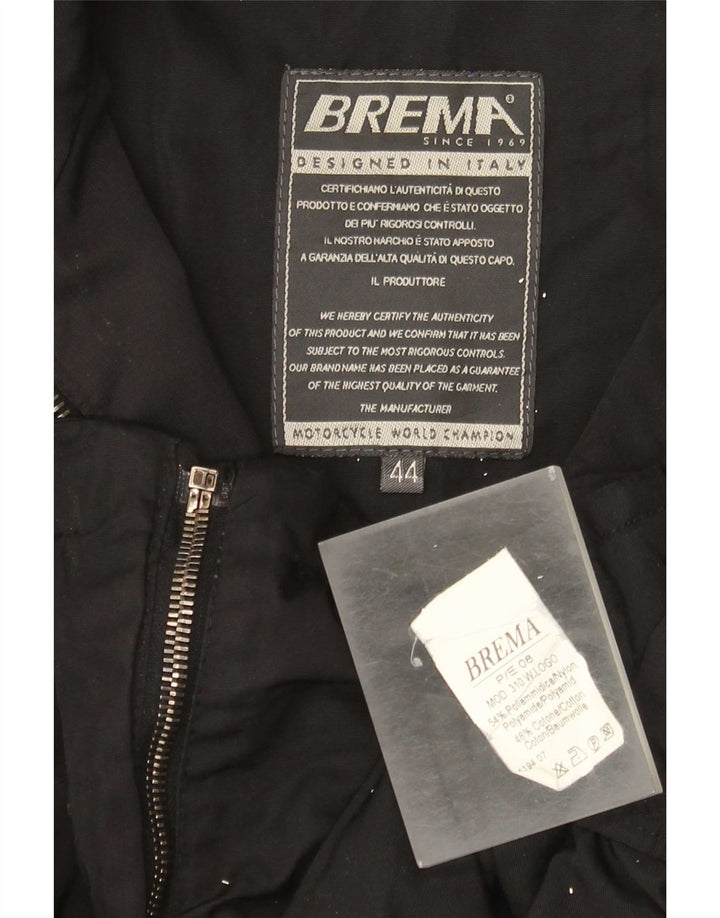 Brema Womens Graphic Utility Jacke IT 44 Mittelschwarzes Polyamid
