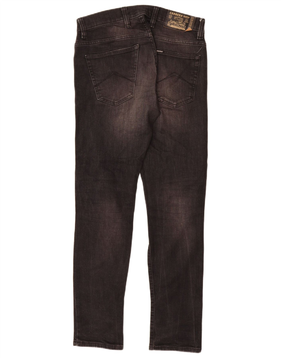 Carrera Herren Distressed Slim Jeans W31 L32 Graue Baumwolle