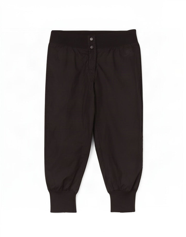 Nike Damen Caprihose UK 8 Small W30 L20 Schwarzes Nylon
