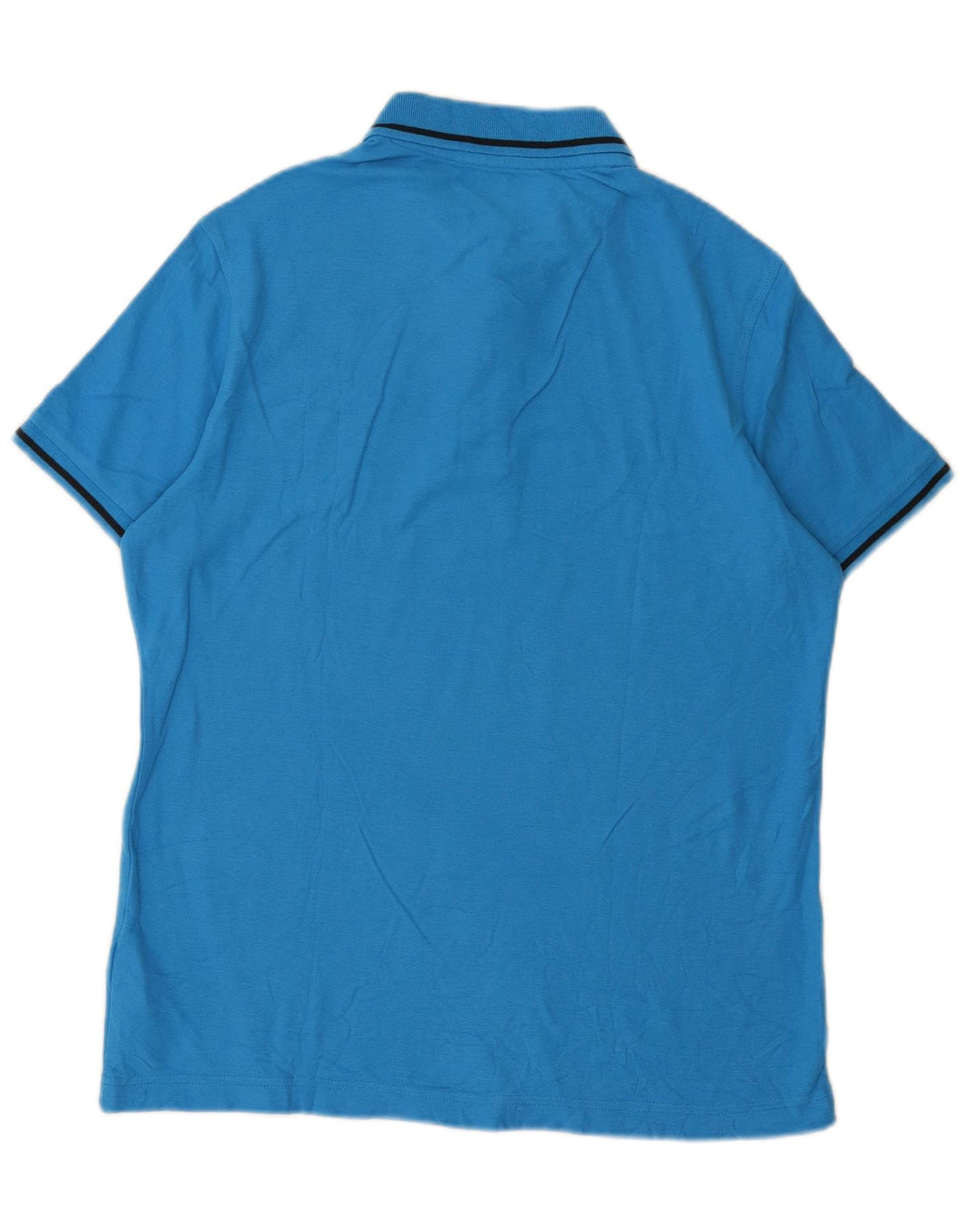 Lotto Herren-Poloshirt aus mittelblauer Baumwolle