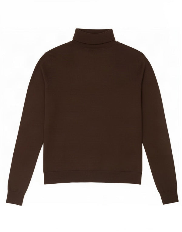Marks & Spencer Rollkragenpullover für Damen, UK 20 2XL, braune Viskose