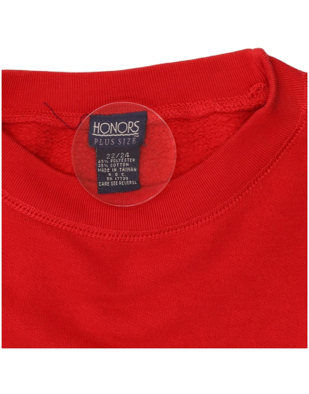 Honors Womens Graphic Oversized Sweatshirt Pullover UK 22/24 2XL Rot