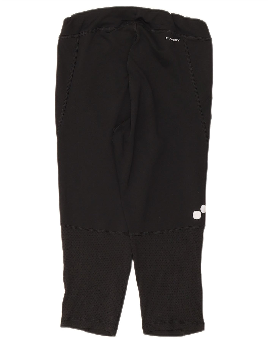 Reebok Damen Capri-Leggings UK 8/10 Small Schwarz Polyester