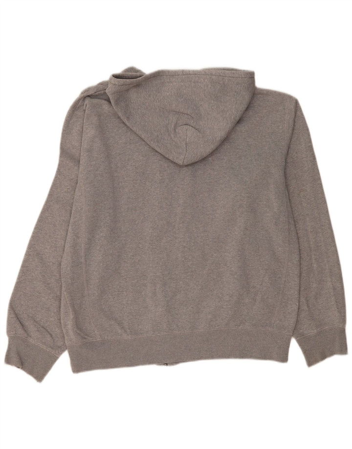 NIKE Herren-Kapuzenpullover mit Reißverschluss, XL, graue Baumwolle