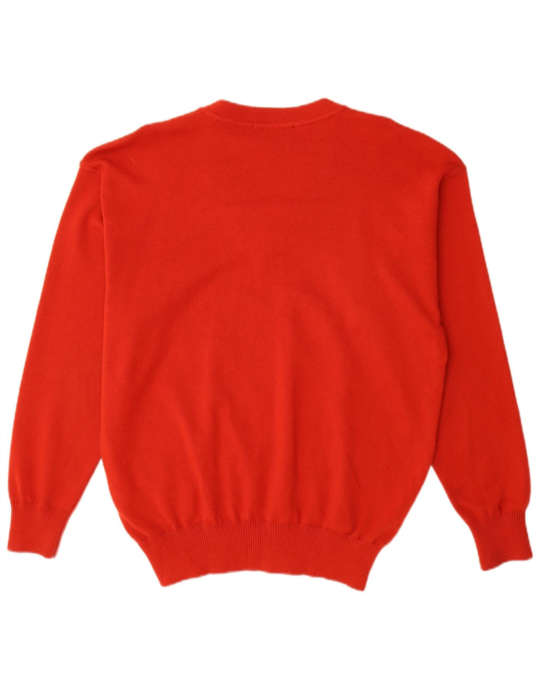 Amerigo Vespucci Herren-Pullover mit V-Ausschnitt, XL, rote Wolle