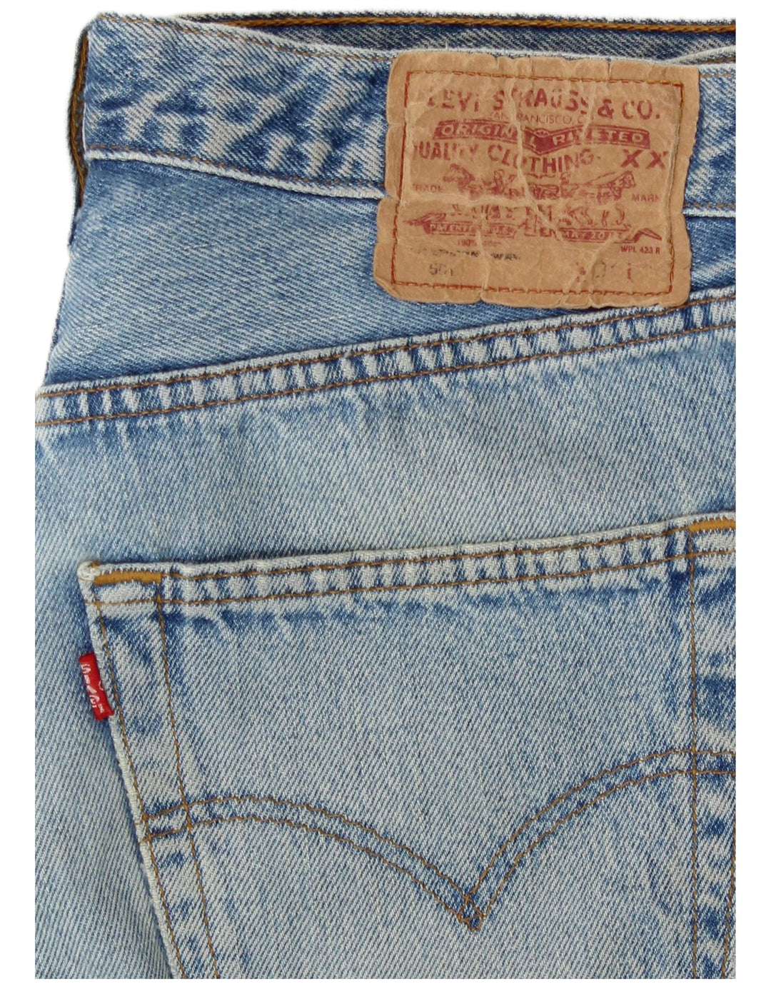 Levi's Damen Jeansshorts W28 Mittelblau