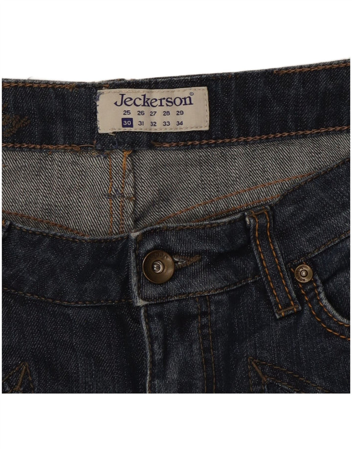 Jeckerson Damen Slim Jeans W30 L32 Marineblau Baumwolle