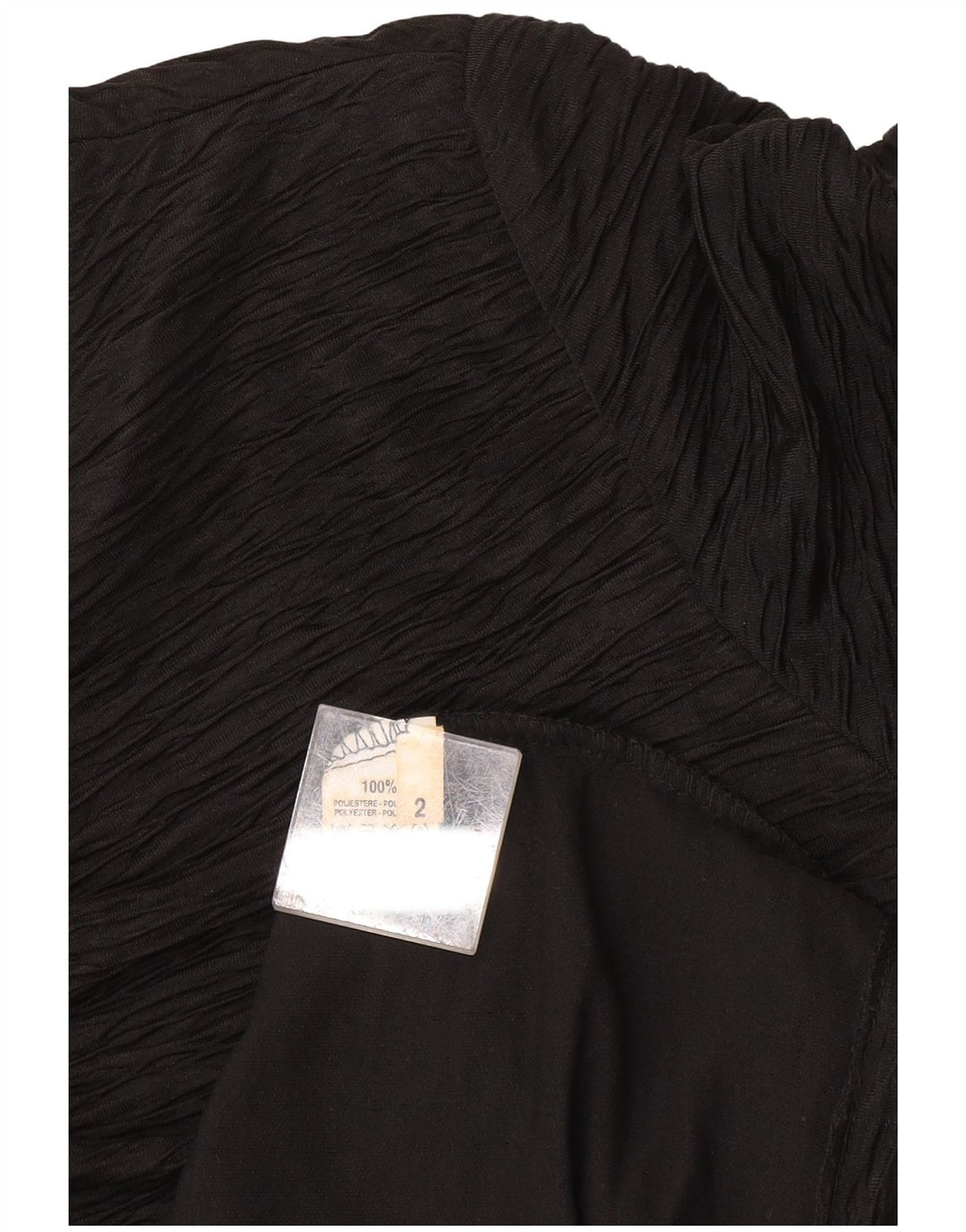 Vintage Damen Etuikleid US 2 XS Schwarz Polyester