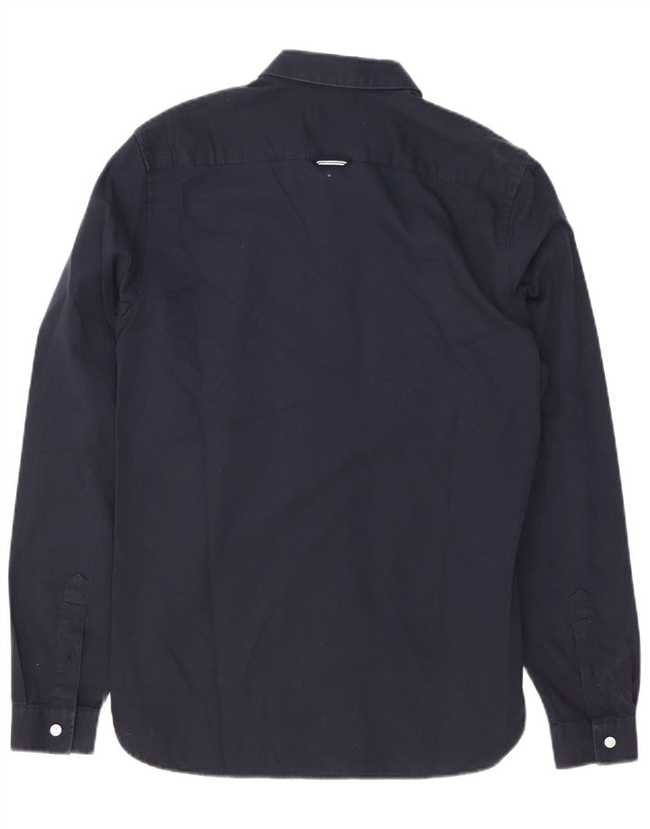 Fred Perry Herrenhemd, klein, marineblau, Baumwolle