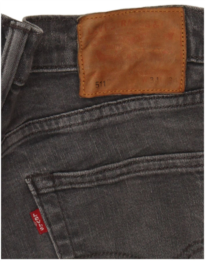 LEVI'S Mens 511 Slim Jeans W34 L26 Grey Cotton