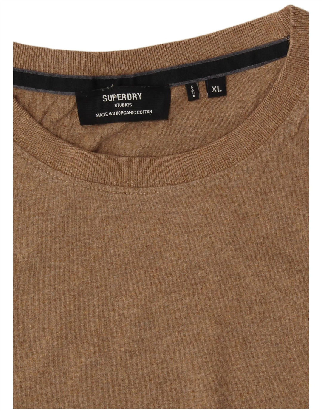 SUPERDRY Damen T-Shirt Top UK 18 XL Beige Baumwolle