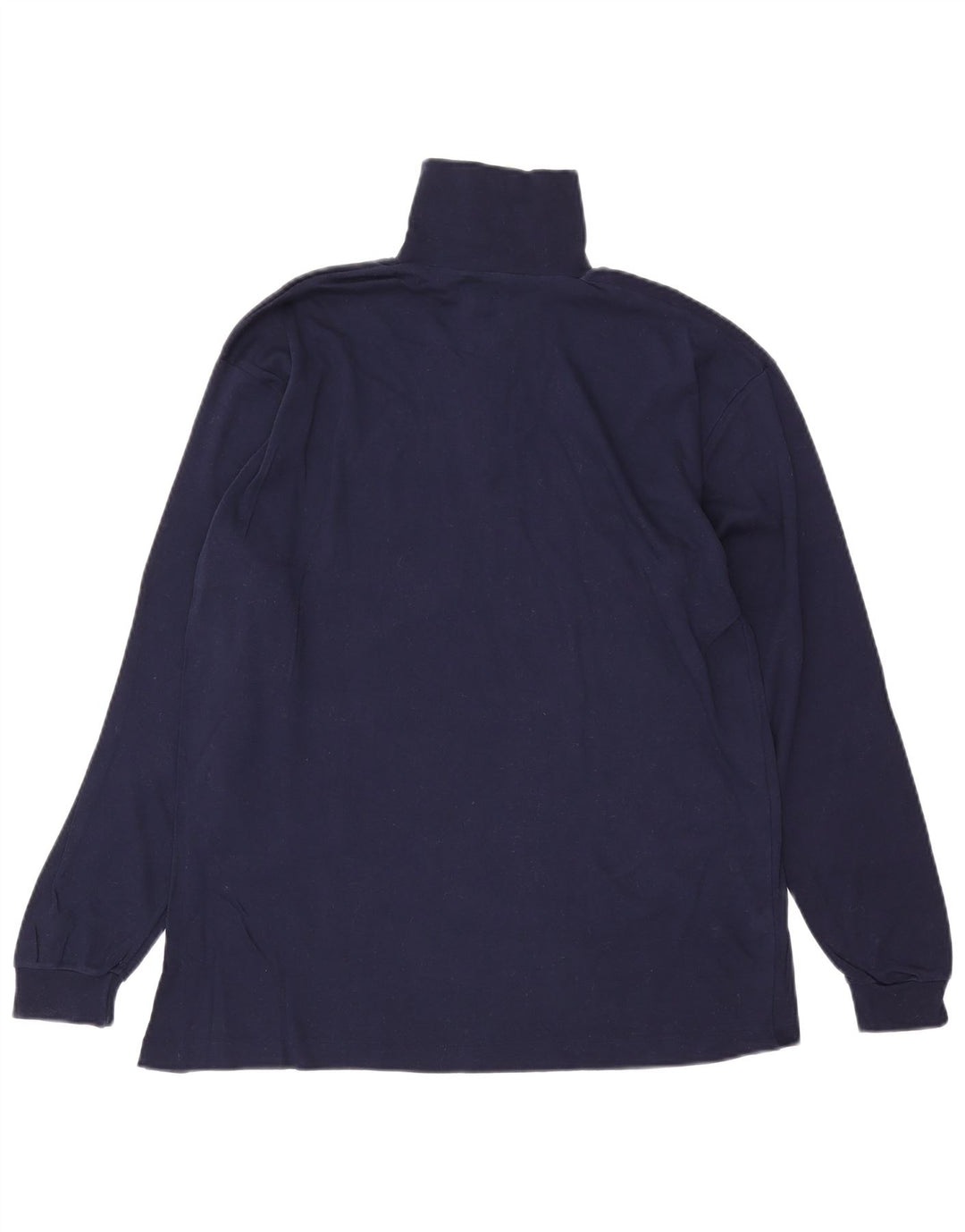 CONTE OF FLORENCE Herren-Oberteil mit Reißverschluss, langärmlig, IT 52, Größe L, Marineblau