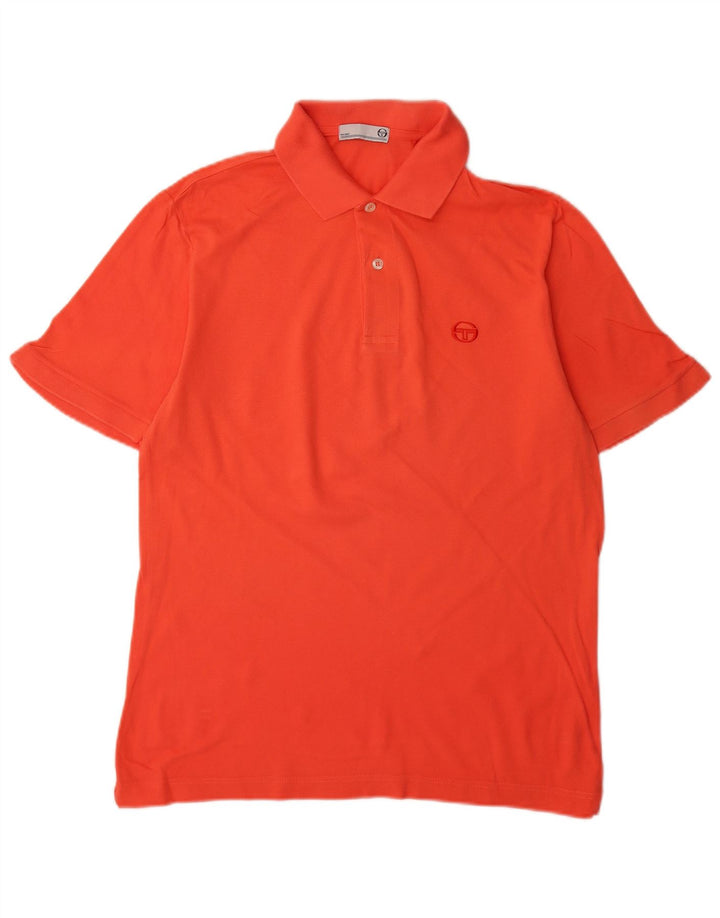SERGIO TACCHINI Herren Poloshirt IT 48 Mittelorange Baumwolle