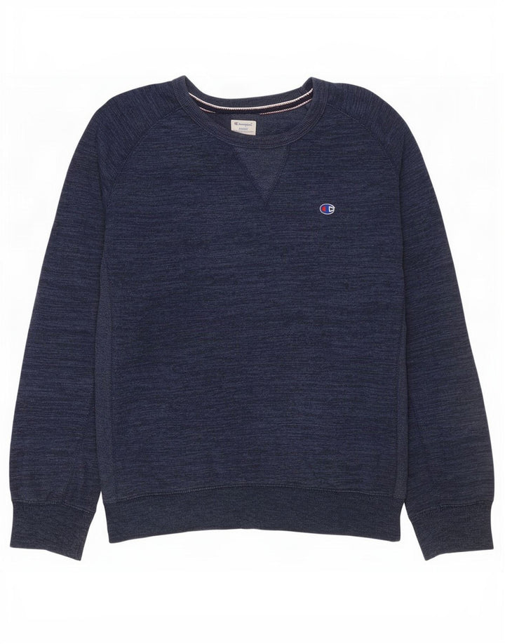Champion Herren-Sweatshirt-Pullover XL, marineblau gefleckte Baumwolle