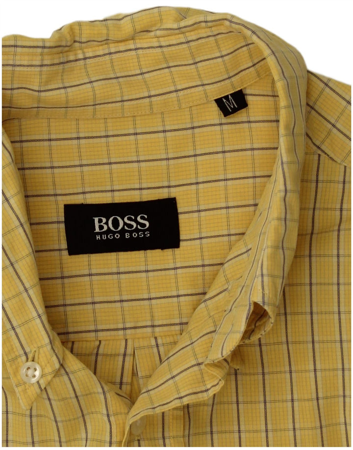 Hugo Boss Herrenhemd Mittelgelb kariert