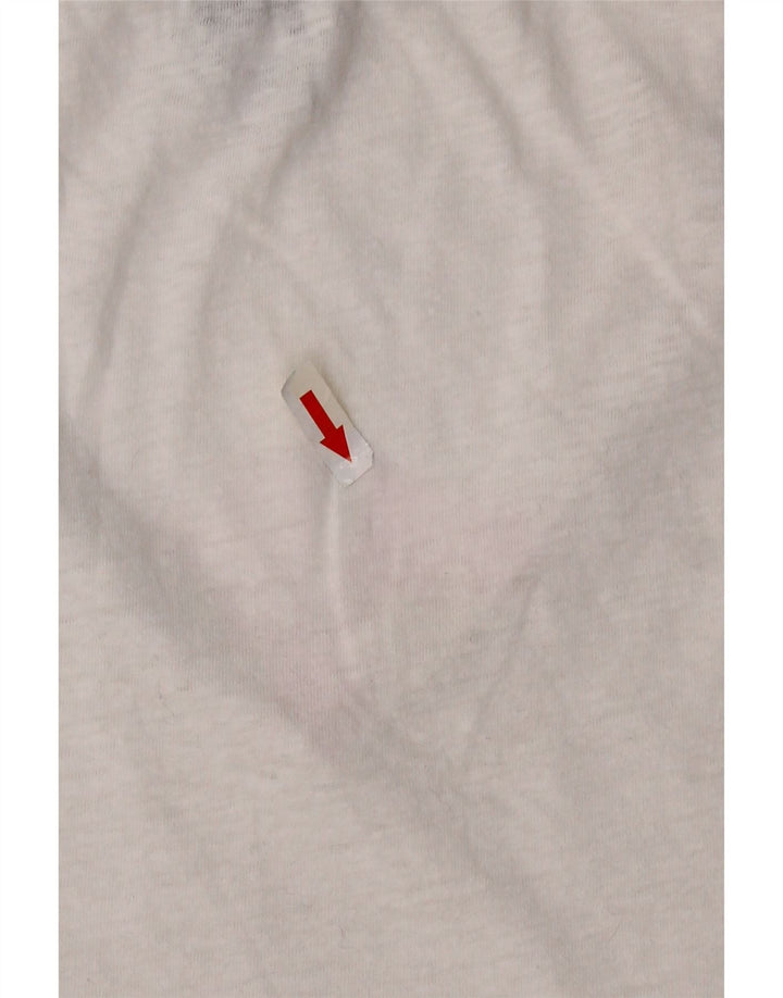 J. CREW Damen-Trägershirt UK 12 Mittelweiße Baumwolle