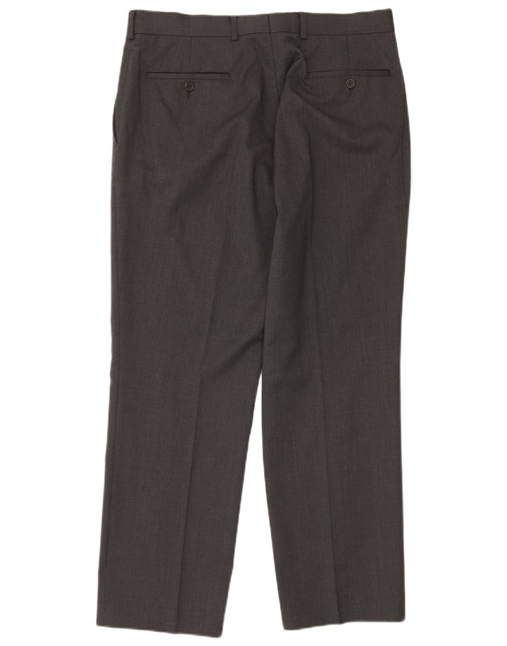 Ted Baker Herren-Stretch-Anzug mit 2 Knöpfen, 2-teilig, UK 42, XL, W36, L30, graue Wolle