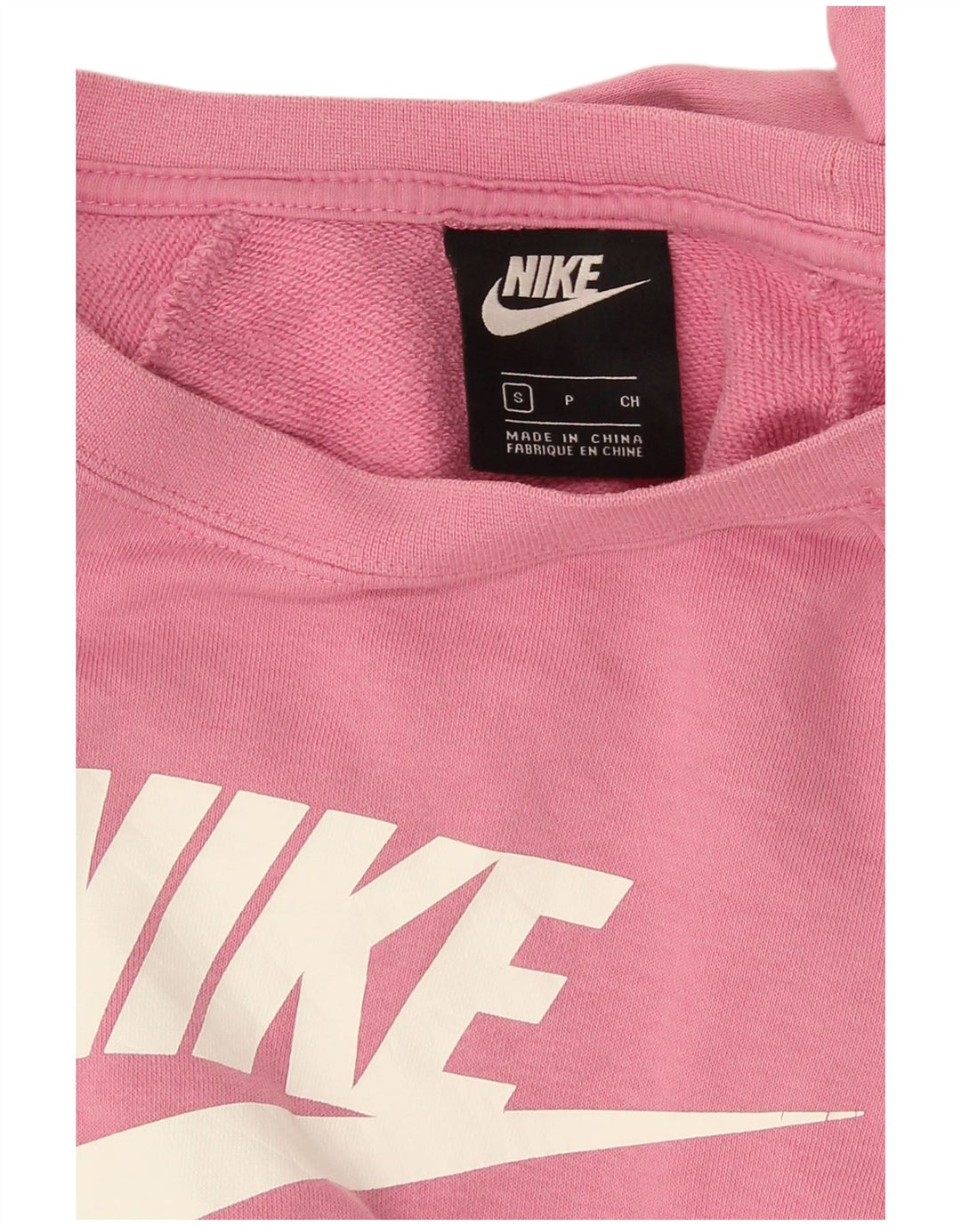 Nike Damen Grafik-Sweatshirt-Pullover UK 10 Small Pink
