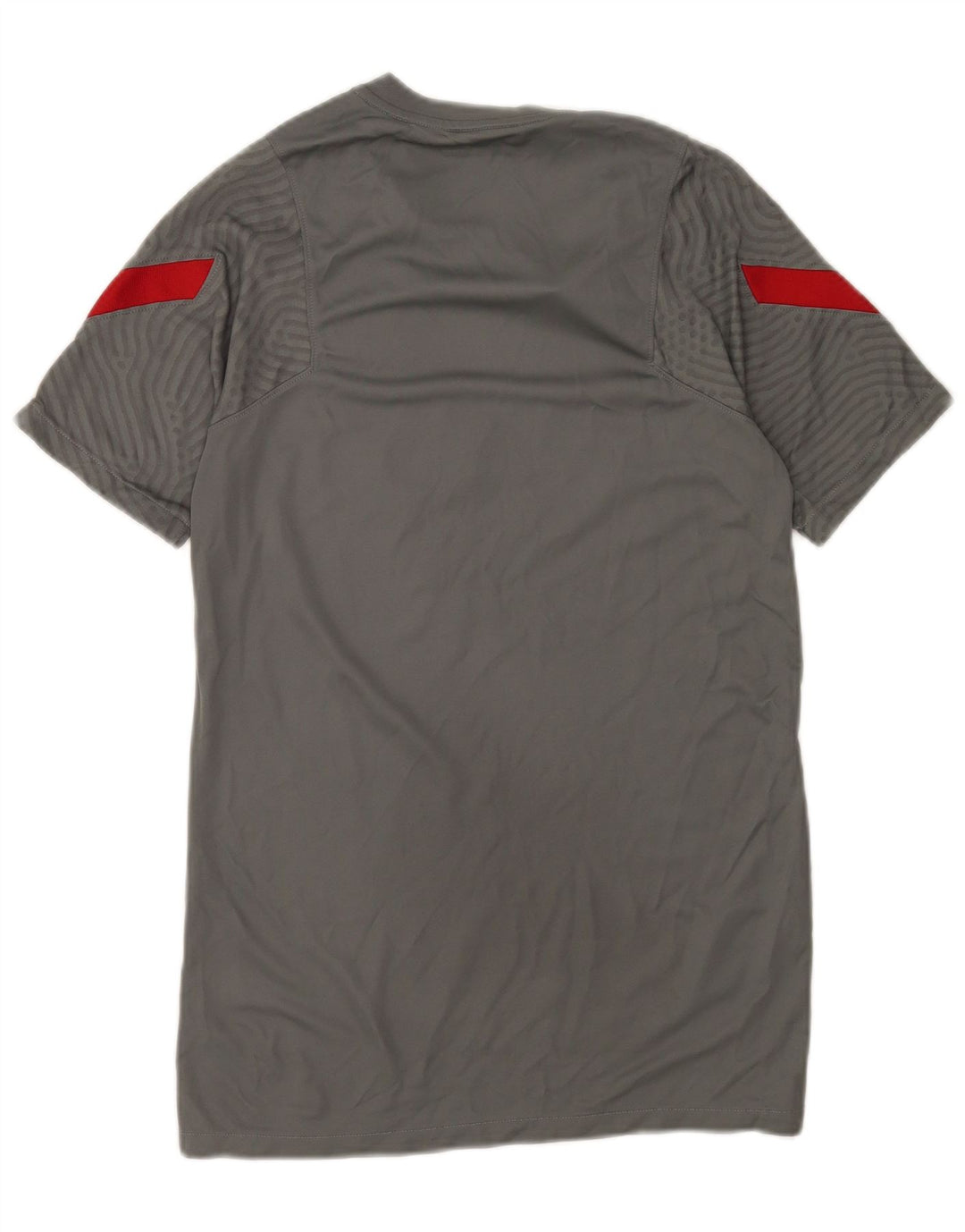 Nike Herren-T-Shirt „Liverpool“ mit Grafik, Größe S, graues Farbblock-Polyester