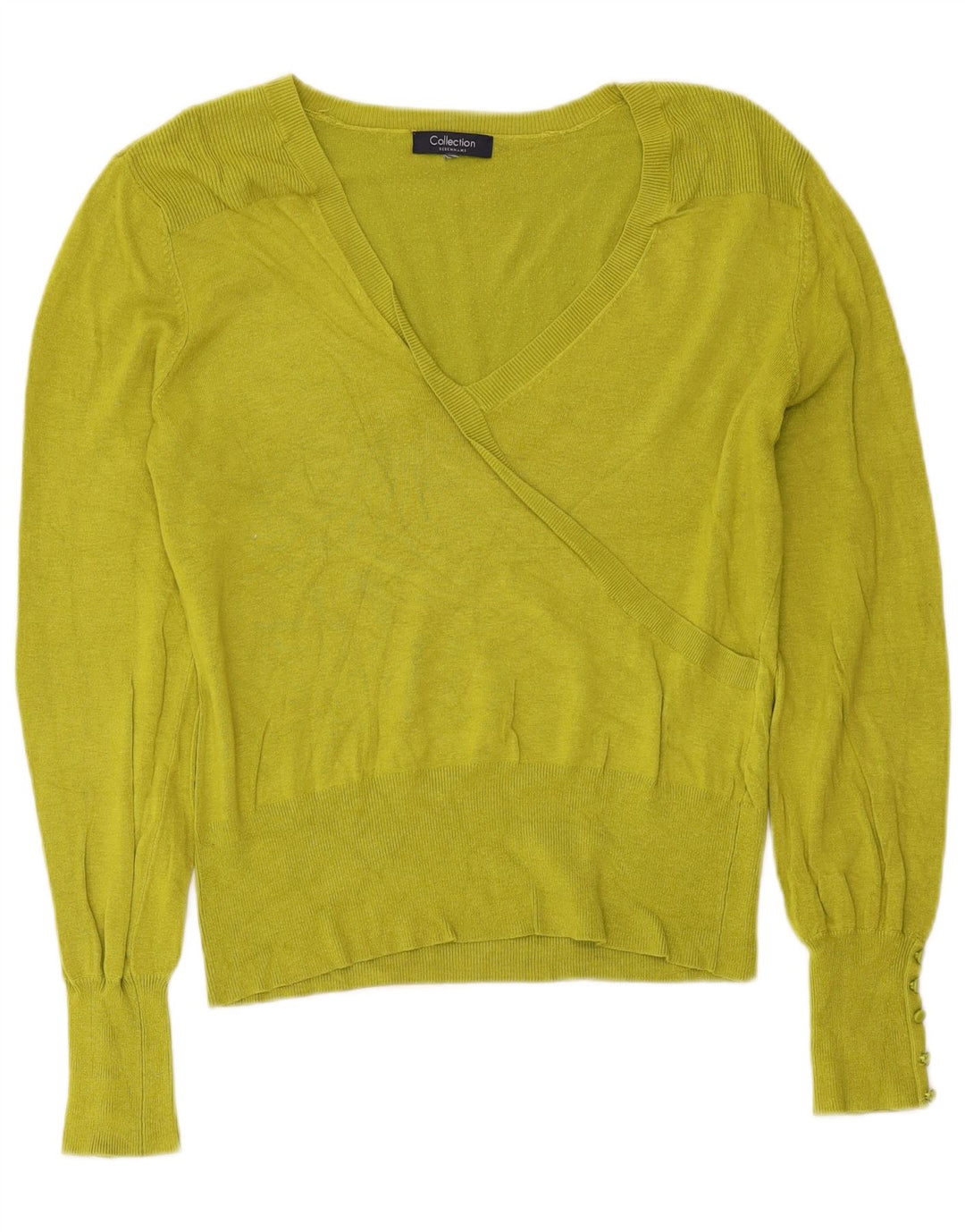 Debenhams Damen-Pullover mit V-Ausschnitt, Gr. 14, Mittelgrün