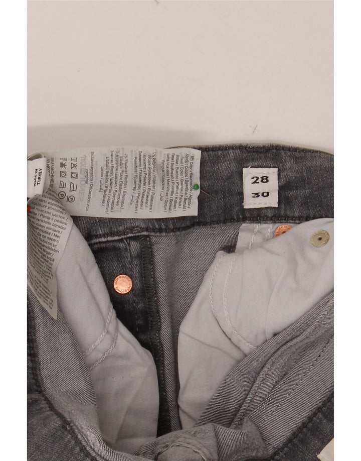 JACK & JONES Herren Slim Jeans W28 L30 Graue Baumwolle