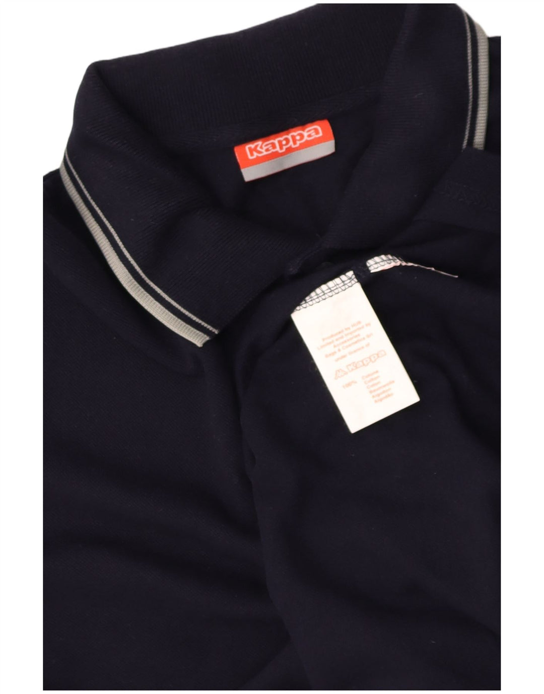 KAPPA Mens Polo Shirt XL Navy Blue Cotton