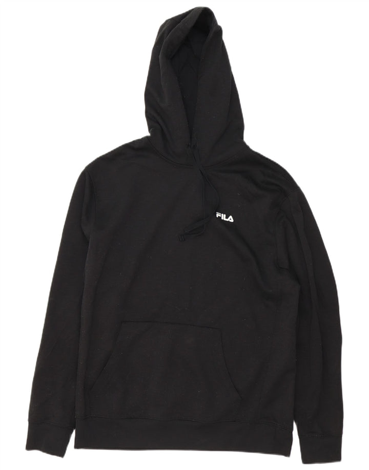 Fila Herren Kapuzenpullover Medium Schwarz Polyester