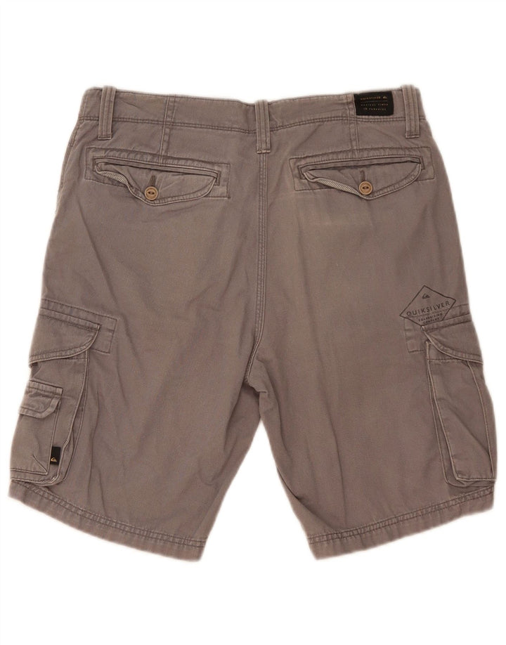 Quiksilver Herren-Cargoshorts mit gerader Passform, W30, mittelgraue Baumwolle