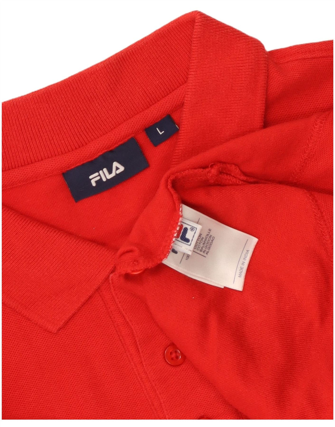 Fila Herren Poloshirt Große rote Baumwolle